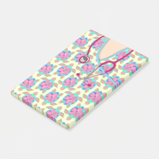 Gele eilandschildpadden post-it® notes (Schuin)