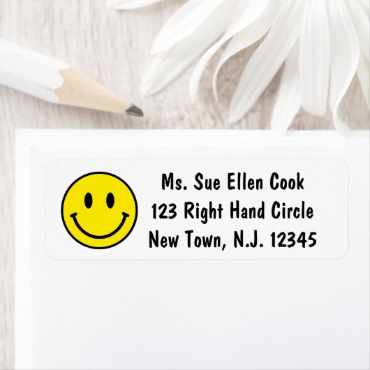 Gele Emoji Return Etiket (Insitu)