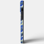 Gele en blauwe bladeren Case-Mate iPhone case (Achterkant / Links)