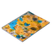 Gele en blauwe bloem notitieboek (Linkerzijde)