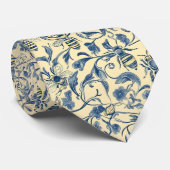 Gele en Blauwe Honingbijen, Toile Stropdas (Opgerold)
