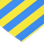 Gele en blauwe strepen tafelkleed (Gekanteld)