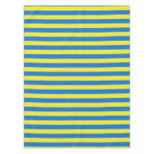 Gele en blauwe strepen tafelkleed (Voorkant)