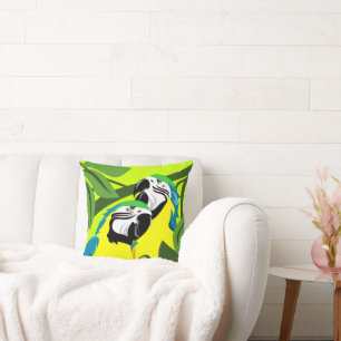 Gele en blauwe wortelen kussen