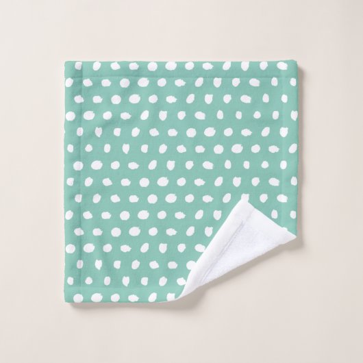 Gele en Blauwgroen dieptesdoekset Bad Handdoek (Wasdoekje)