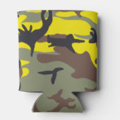 Gele en bruine camouflage, leger, leger blikjeskoeler (Achterkant)