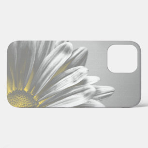 Gele en Grijze BloemenHoogtepunten iPhone 12 Hoesje