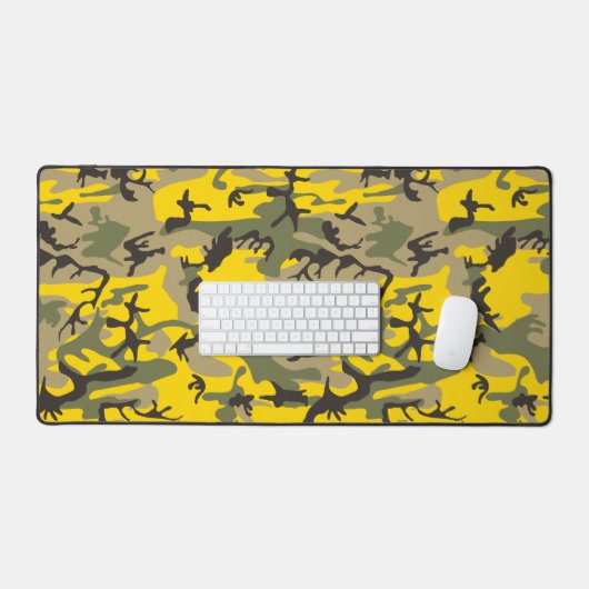 Gele en groene camouflage, leger, leger bureaumat (Keyboard & Muis)