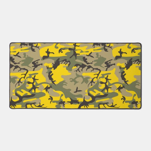 Gele en groene camouflage, leger, leger bureaumat (Voorkant)