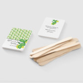 Gele en Groene Citroen Limoen Bruiloft Handwaaier (Niet-gemonteerd)