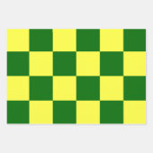 Gele en groene controleurs inpakpapier vel (Voorkant)