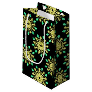 Gele en groene neonbloem klein cadeauzakje