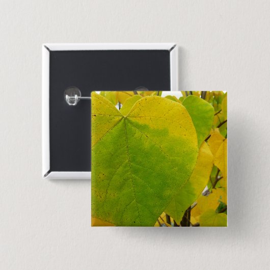 Gele en groene robots vierkante button 5,1 cm (Voorkant /achterkant)