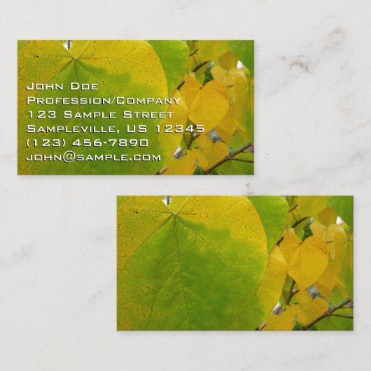 Gele en groene robots visitekaartje (Voorkant / Achterkant)