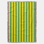 Gele en groene strepen deken (Voorkant Verticaal)