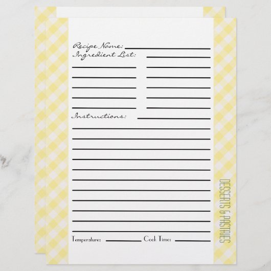 Gele en groene strepen en cheques (Voorkant / Achterkant)