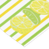 Gele en groene strepen Italiaanse Lemon en Limoen Tafelkleed (Gekanteld)