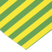 Gele en groene strepen korte tafelloper (Hoek)