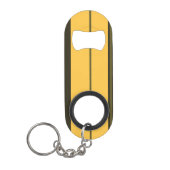  gele en groene strepen mini flessenopener (Voorkant)