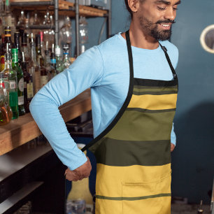  gele en groene strepen schort