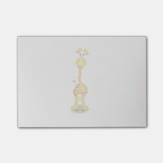 Gele en oranje cartoon giraffe post-it® notes