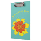 Gele en oranje koreopsis bloem klembord (Links)