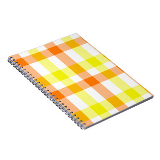 Gele en oranje strepen notitieboek