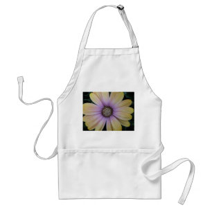 Gele en Paarse Daisy Flower Standaard Schort