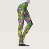 Gele en Paarse kruisingen Leggings (Rechts)