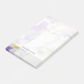 gele en paarse waterverf achtergrond post-it® notes (Schuin)