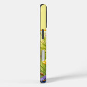 Gele en Paarse Wildflowers Monogrammed Case-Mate iPhone Case (Achterkant / Rechts)