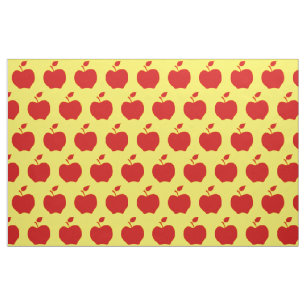 Gele en rode appels stof