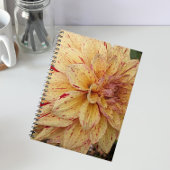 Gele en rode Dahlia bloemen Notitieboek
