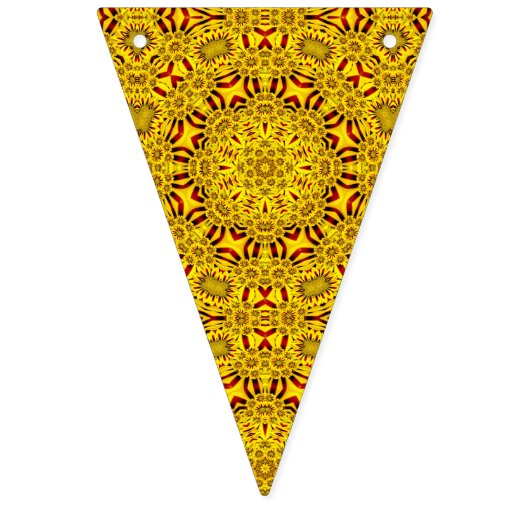 Gele en rode  Kaleidoscoop Vlaggetjes (Zestiende vlag)