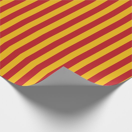 gele en rode strepen, verpakt papier (Hoek)
