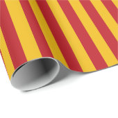  gele en rode strepen, verpakt papier (Rol Hoek)