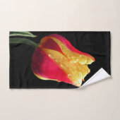 Gele en rode tulp handdoek (Handdoek)