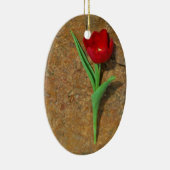 gele en rode tulp keramisch ornament (Rechts)