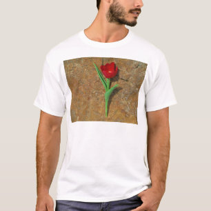gele en rode tulp t-shirt