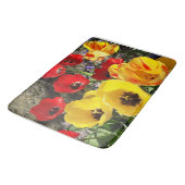 Gele en rode tulpen badmat (Gekanteld)