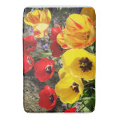 Gele en rode tulpen badmat (Voorkant Verticaal)