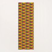 Gele en rode tulpen yogamat (Achterkant)