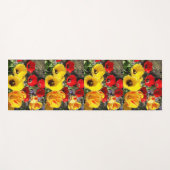 Gele en rode tulpen yogamat (Voorkant (horizontaal))