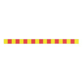 Gele en rode verticale strepen grosgrain lint (Voorkant)