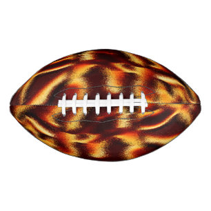 Gele en rode vlekken lijken wazig met defect american football
