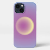 Gele en roze Aura-telefoonbehuizing iPhone Hoesje (Achterkant)
