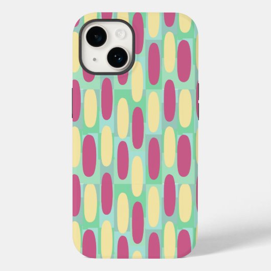 Gele en roze eicellen Case-Mate iPhone case (Achterkant)