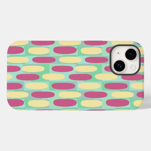 Gele en roze eicellen Case-Mate iPhone case (Achterkant (horizontaal))