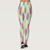 Gele en roze eicellen leggings (Achterkant)