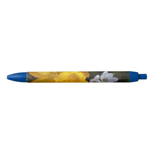 Gele en witte Crocus Flowers Pen (Voorkant)